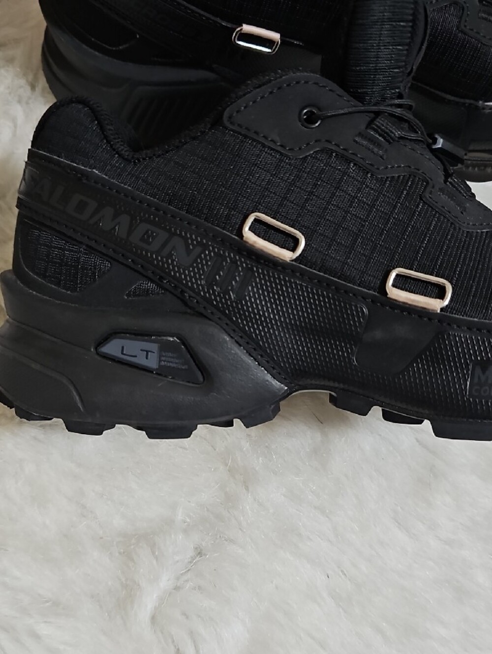 SANDY LIANG SALOMON Black  Tactical Trail Shoes Size 7 - Picture 4 of 9